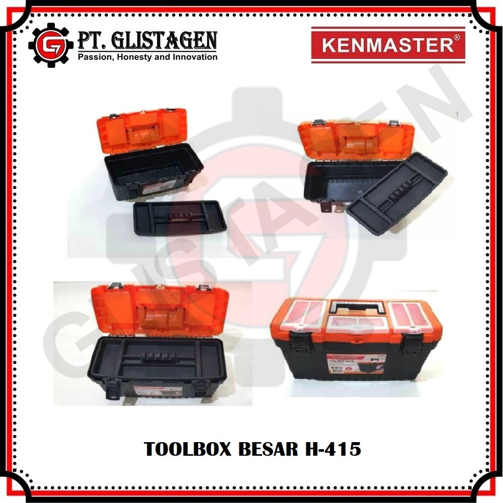 KENMASTER Tool Box H 415 Toolbox Besar Tool Kit Tempat Kunci Perkakas