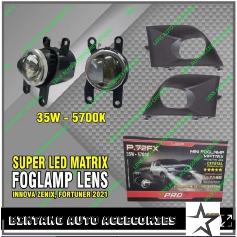 FOGLAMP MINI PROJIE INNOVA ZENIX + COVER POGLAMP INNOVA ZENIX ORI