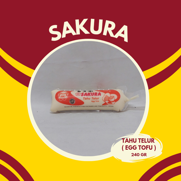 

Sakura Tofu Telur 240 gr siap olah