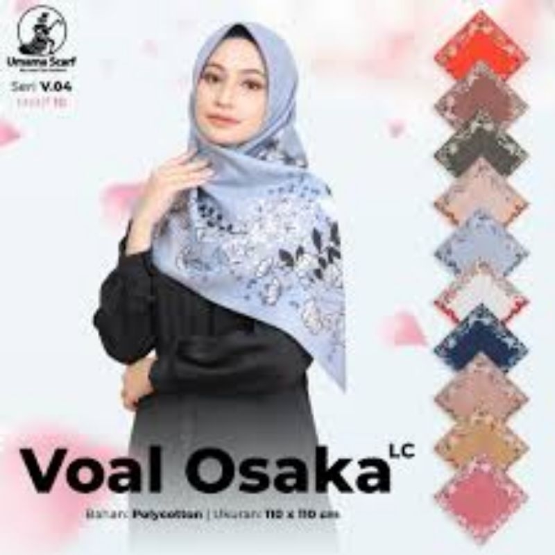 Hijab Segiempat Osaka Umama Voal Motif Oskara Nurell Grosir Original
