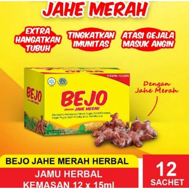 Bejo JAHE MERAH Sachet Jamu masuk Angin