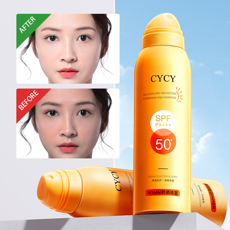 [Ready Stock]CYCY Sunscreen Spray 150 ml Whitening and UV Isolation SPF 50 PA+++