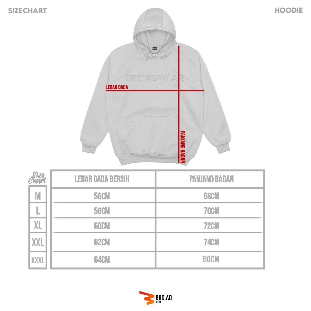 JAKET HOODIE  PRIA WANITA PULLOVER  EMBOS TIMBUL PRINTING BROADWEAR