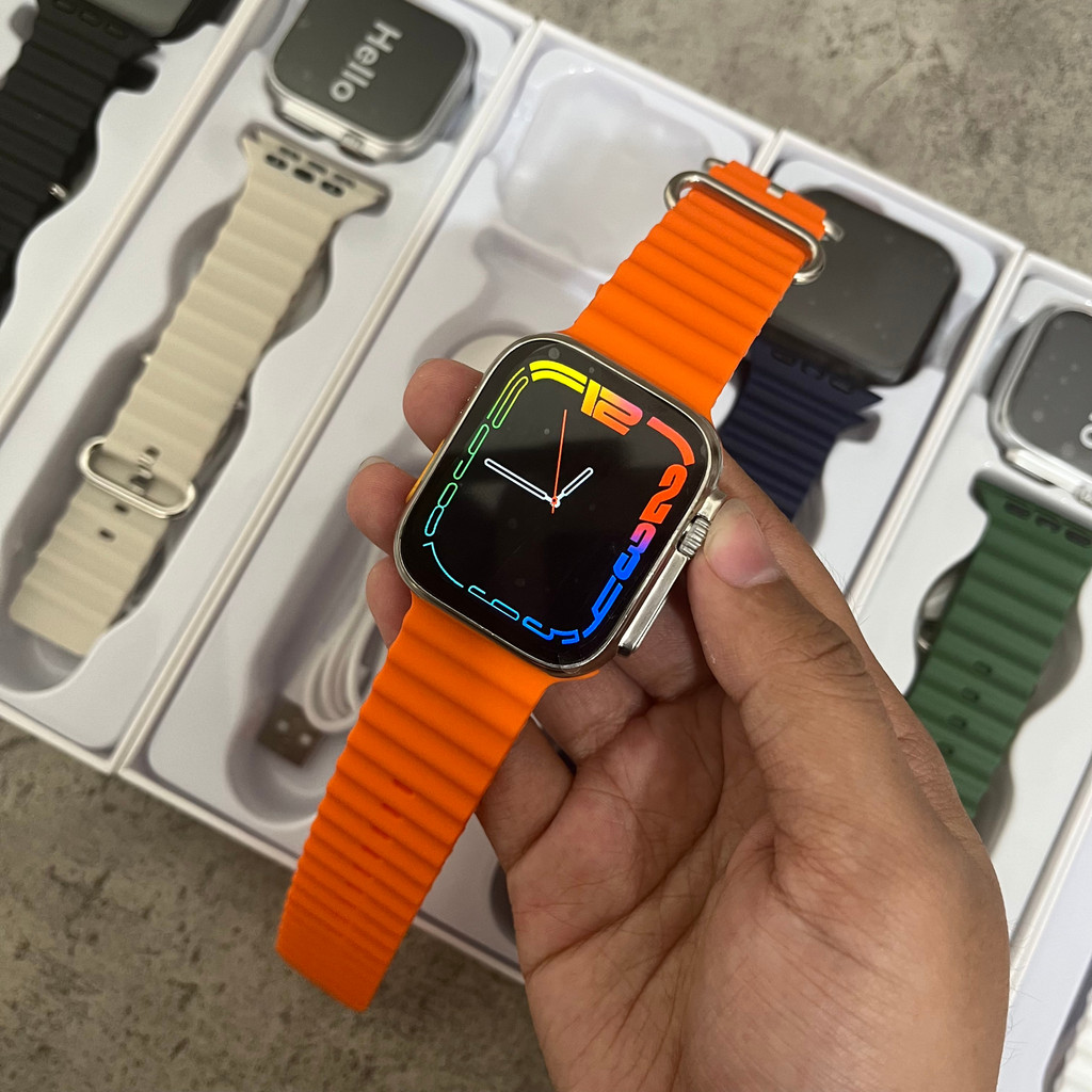 Smartwatch Series ULTRA + 1 Strap Jam Tangan Series 5 Premium Quality Bisa Custom Foto ULTRA