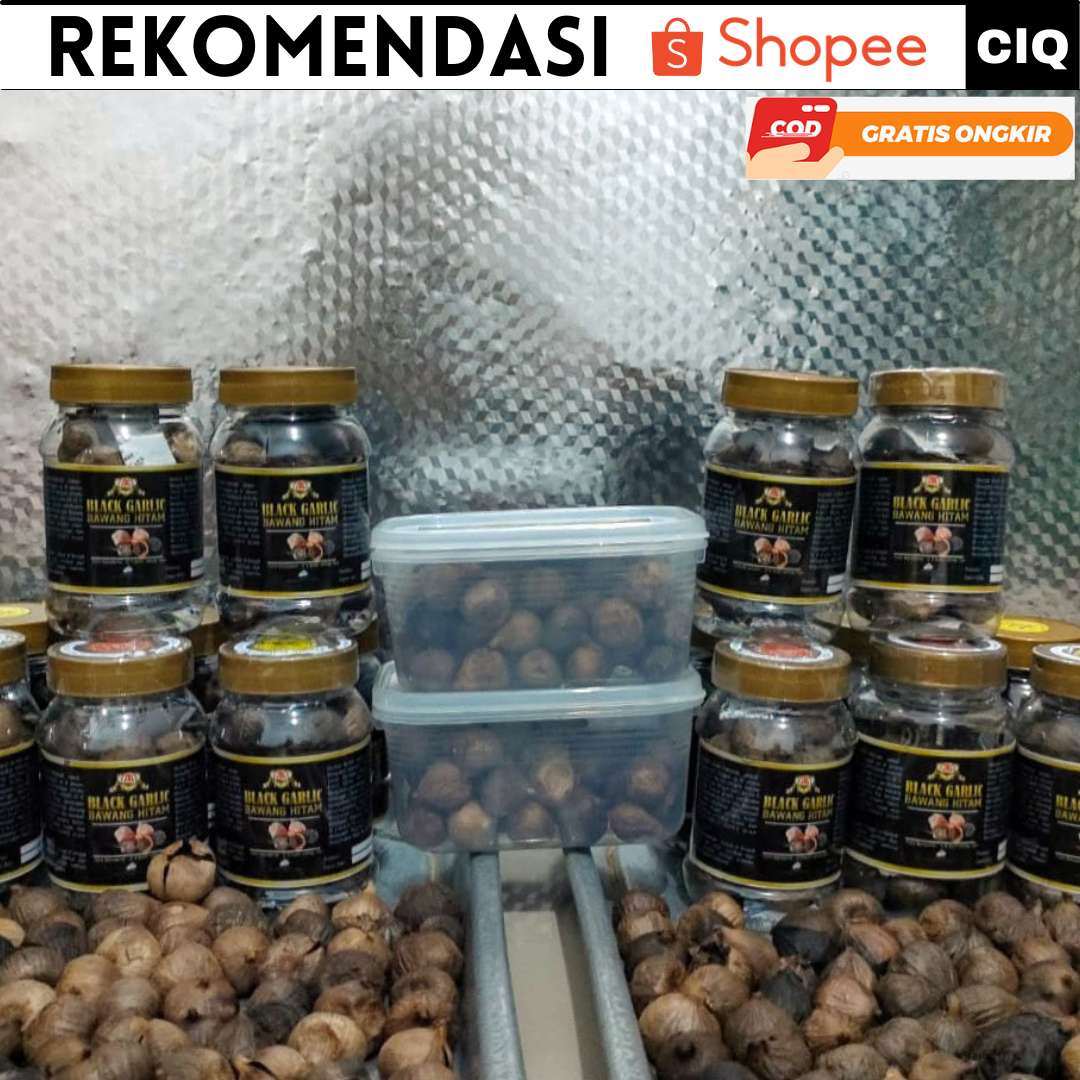 Black Garlic Bawang Hitam Tunggal - Bawang Lanang Tunggal Hitam 250gr