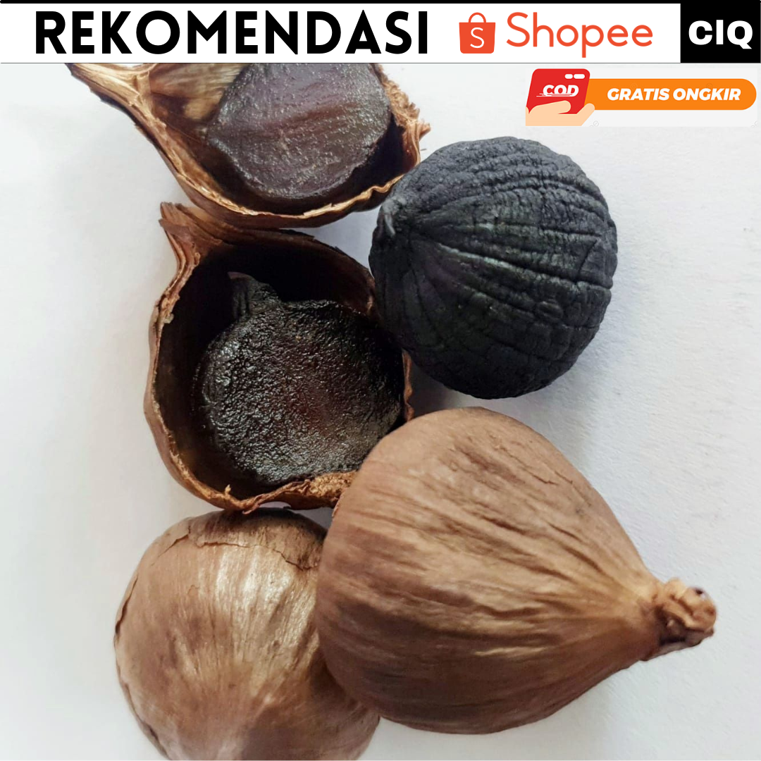 Black Garlic Bawang Hitam Tunggal - Bawang Lanang Tunggal Hitam 250gr