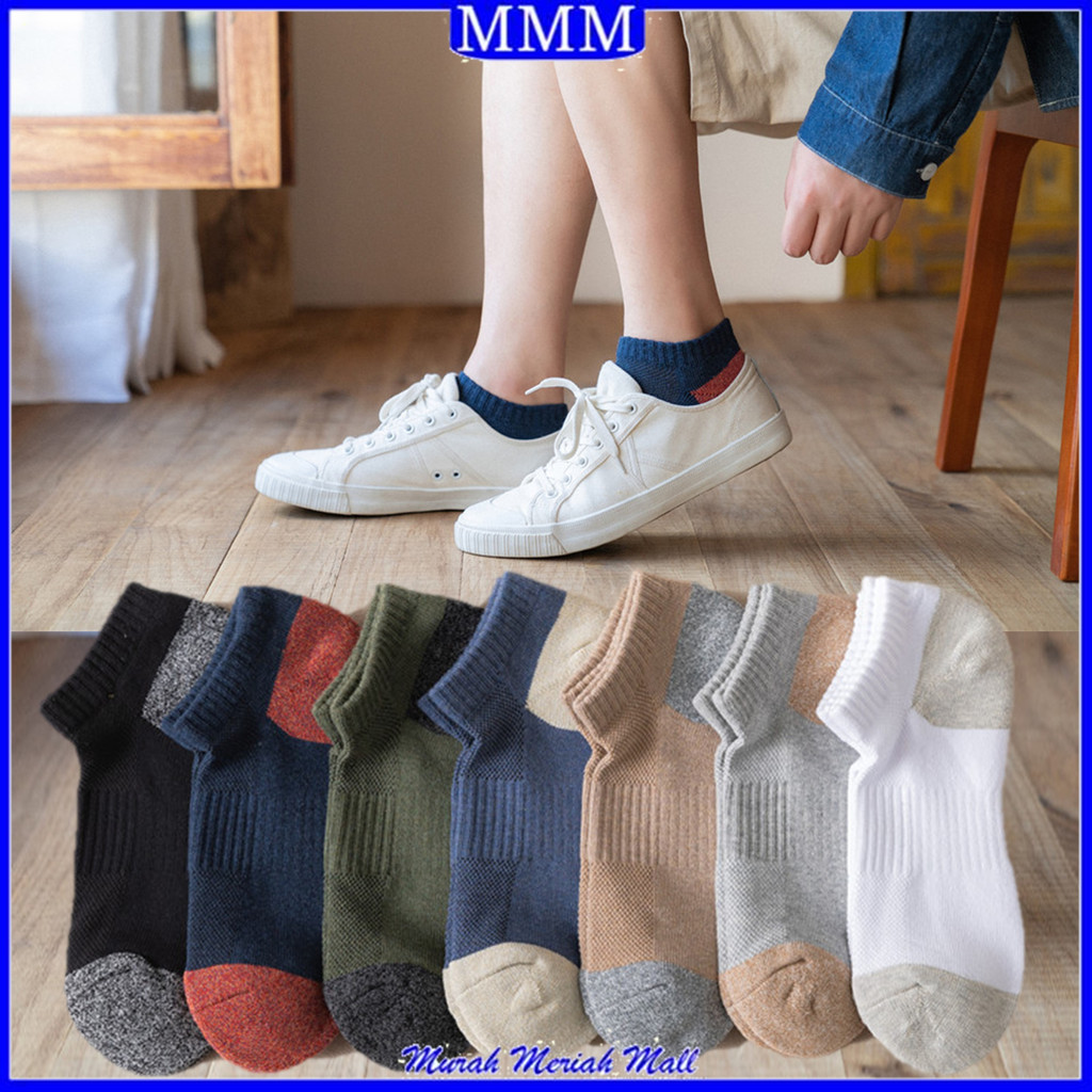 MMM Kaos kaki pria kode 6736 semata kaki 2 warna kaos kaki pria penyerap keringat kaos kaki bahn terry kaus kaki musim semi kaos kaki pria kaos kaki olahraga kaos kaki outdoor