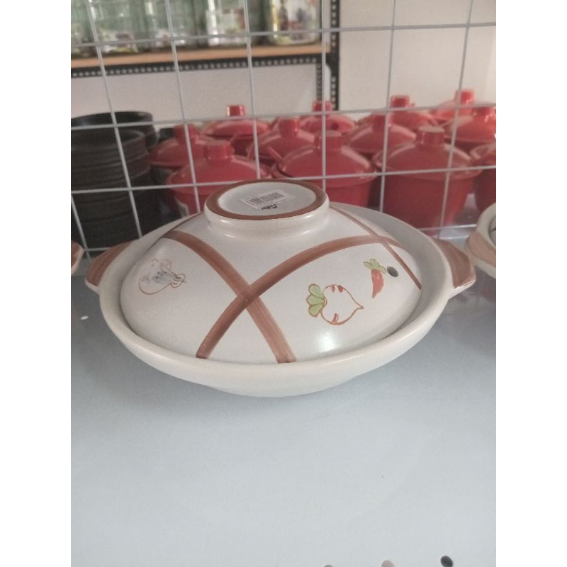 Panci Sapo Claypot Bowl Mangkuk / Panci Keramik Porselen Mangkuk Sapo Mangkuk Sup+Tutup Mangkuk Sayu
