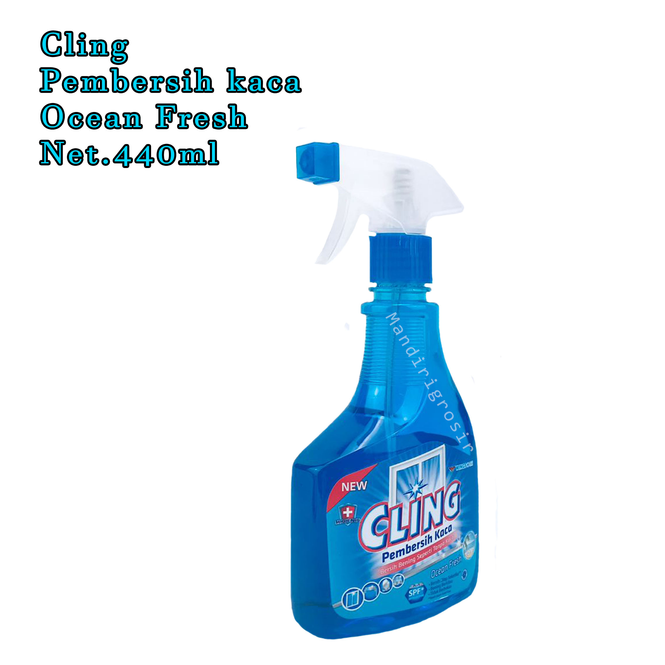 Pembersih Kaca* Cling* Ocean Fresh Spray* Net.440ml