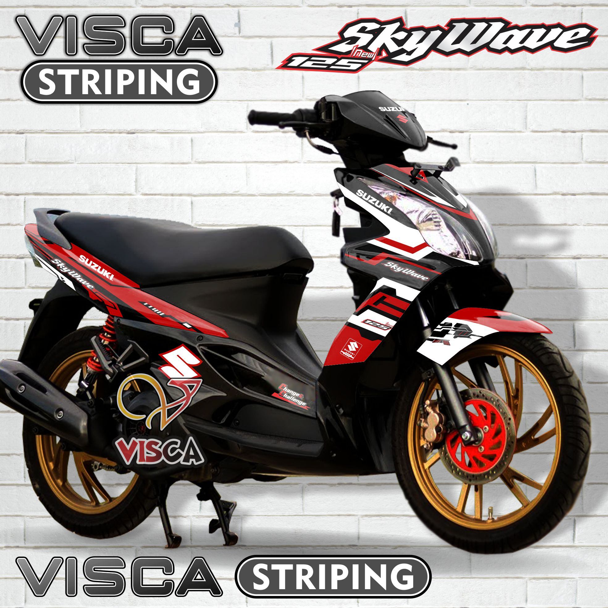 Decal Skywave Full Body - Stiker Skywave Full Body - Dekal Skywave Full Body - Striping Skywave Vari