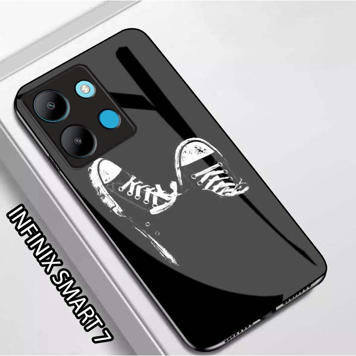 Softcase Glass Kaca Infinix Smart 7 [ K04 ] Case Hp Infinix Smart 7 - Casing HP Infinix Smart 7 - Ca