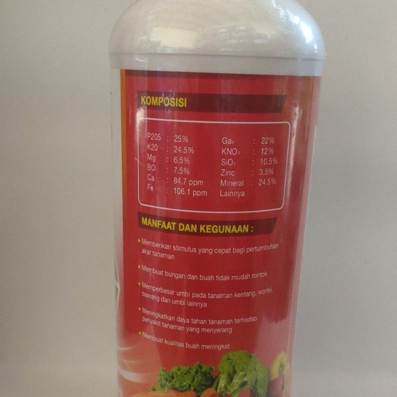 Indiemarkeet Pupuk Mkp Cair Plus 1 Liter Laksa Mkp Cair Peningkatan Bobot Buah