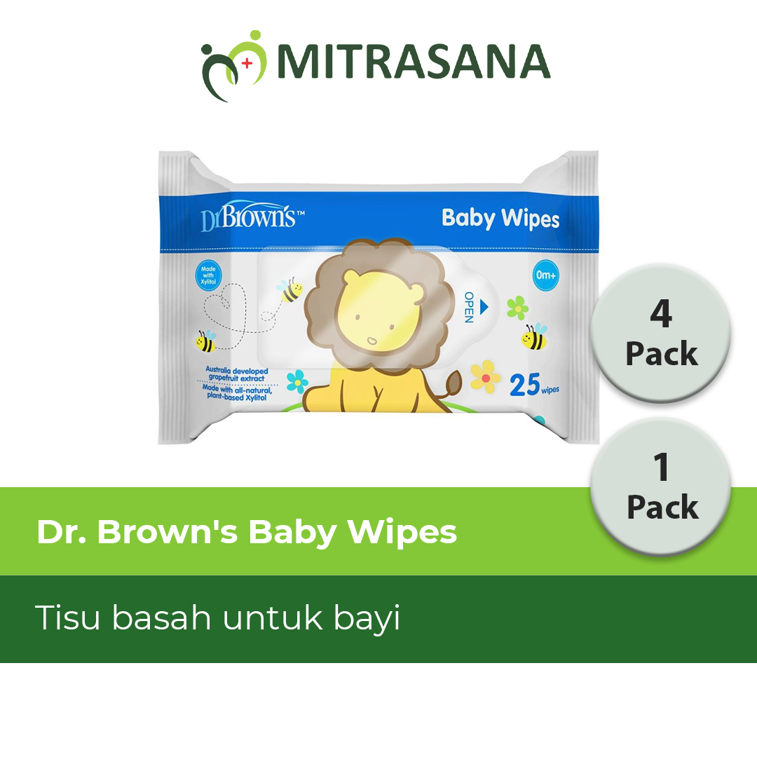 DR.Browns Baby Wipes 25 S Tissue Basah