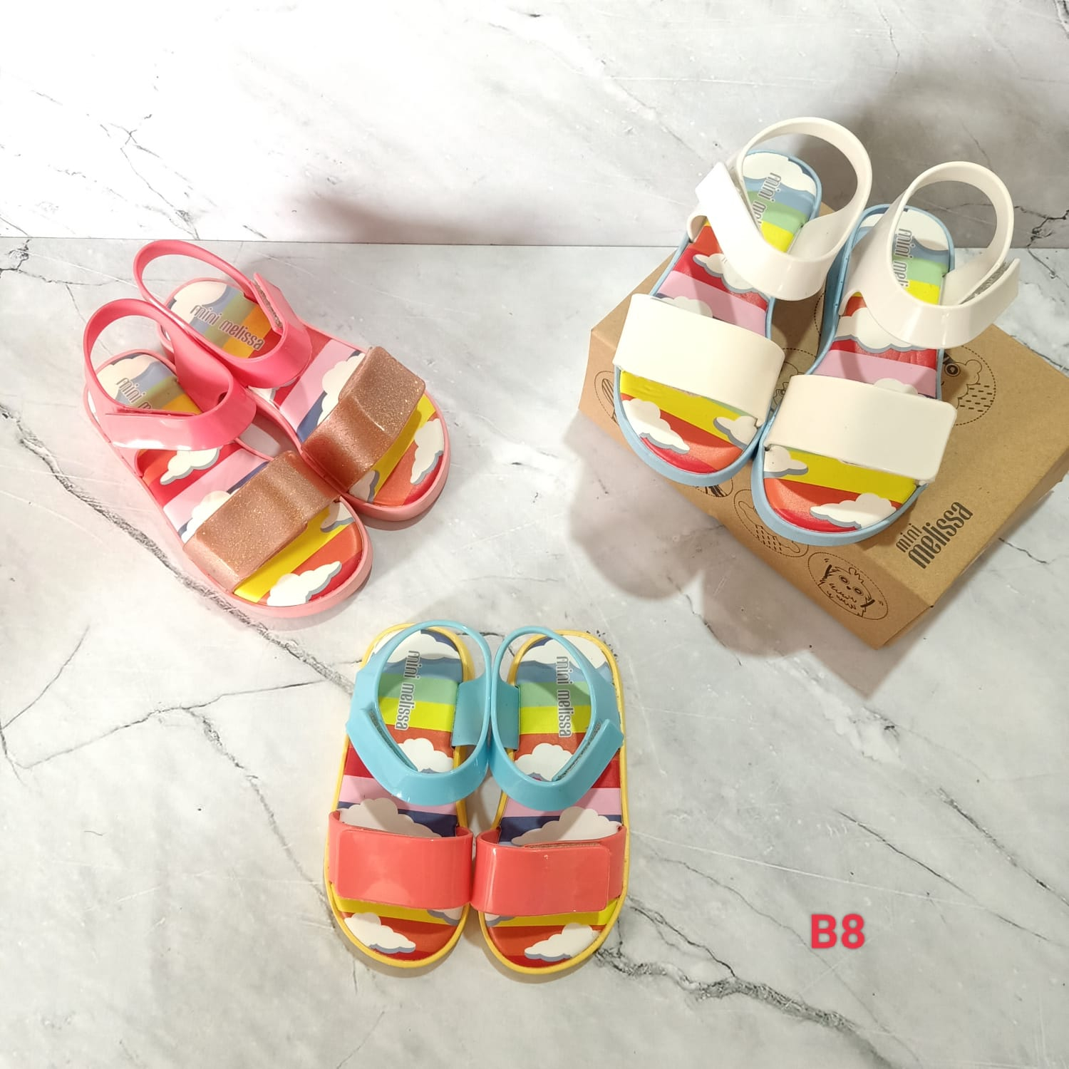 Sandal Sepatu Anak Mels M32/B8 Pelangi