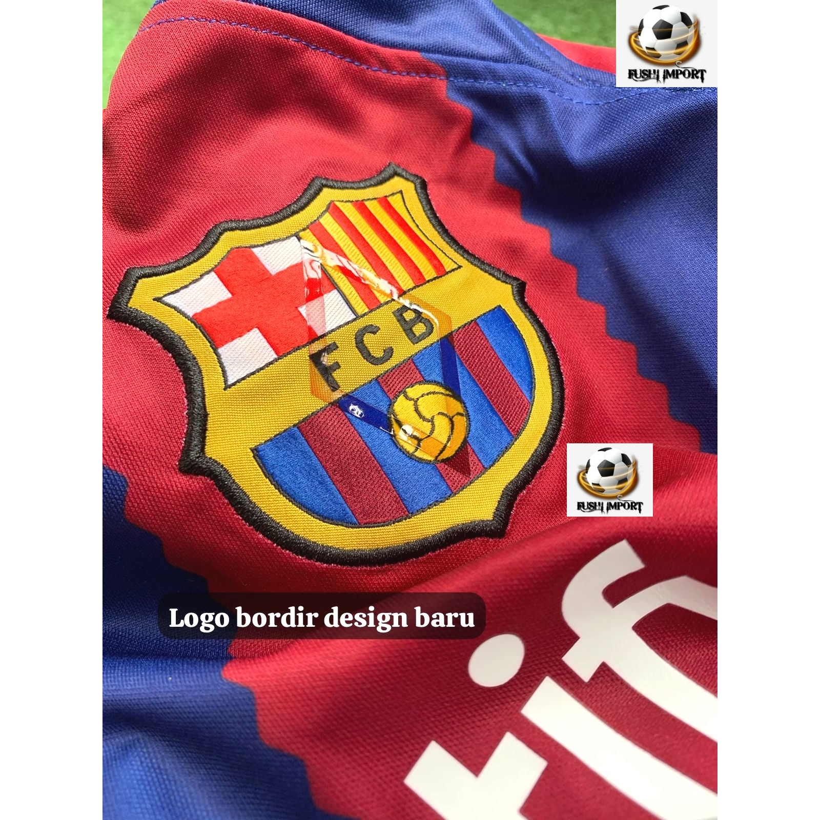 Jersey Baju Bola Barca Home Full Patch 2023 2024 Grade Ori