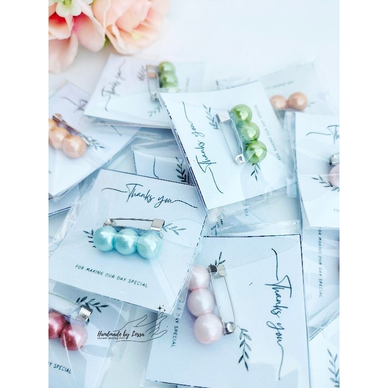 [50pcs] Souvenir pernikahan souvenir wedding souvenir bros souvenir unik souvenir pernikahan murah s