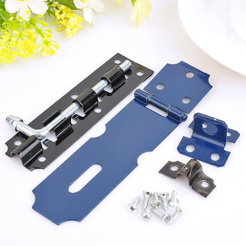 SET Overpal Selot Gembok Besi Lock Latch 2 in 1 Kunci Slot Pintu 0903