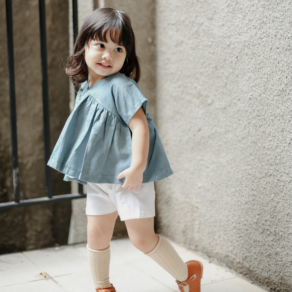 KIDDIEPODS - Kedo Loose Top / Baju anak perempuan / Blouse Anak perempuan / Atasan anak perempuan 1-10 tahun Top