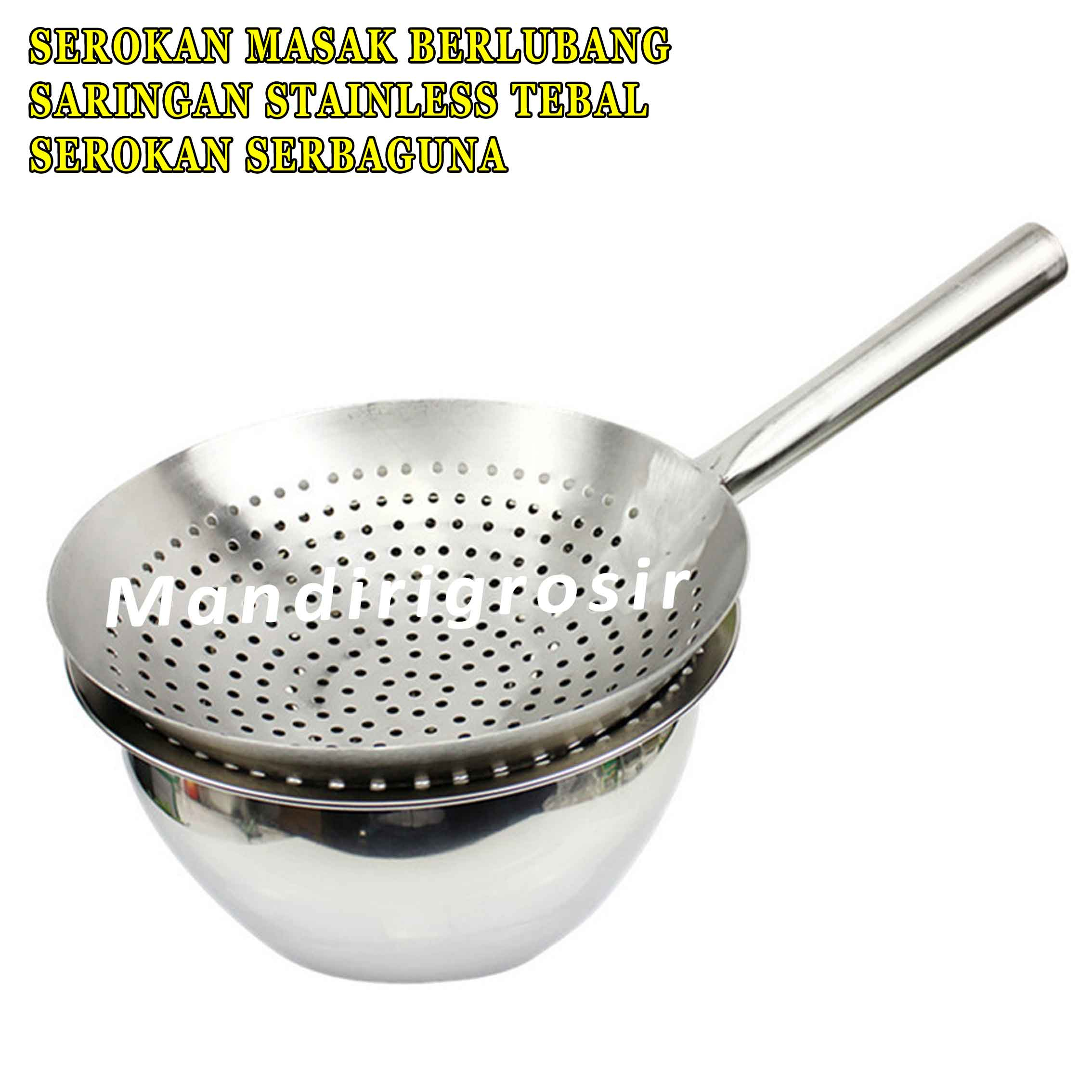 Saringan Masakan* Serokan Lubang* Saringan Stainless* Saringan 28cm