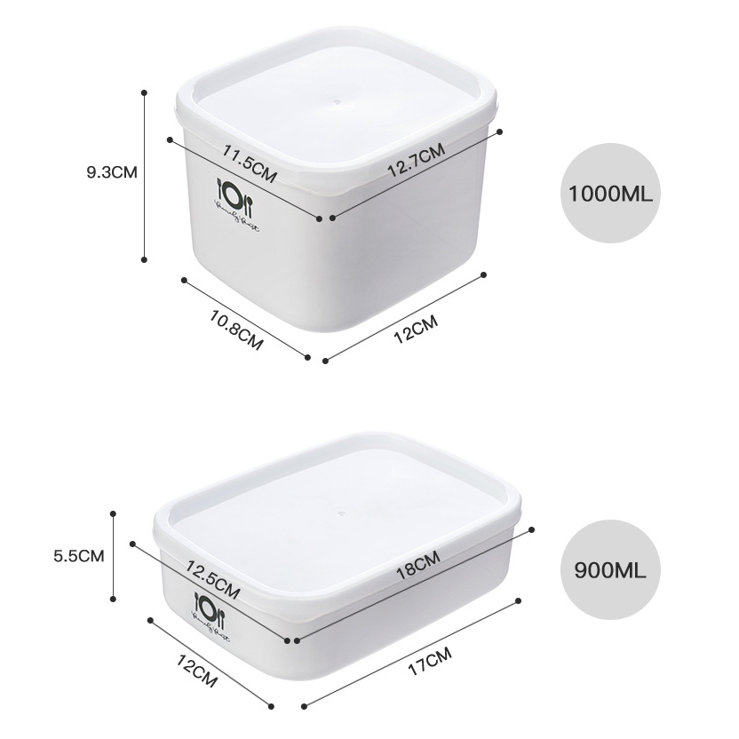 (ctshop1) Kotak makan tahan panas / Plastic Food Container Refrigerator Storage