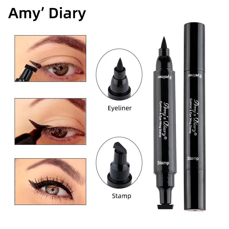 Eyeliner Stamp 2 in 1 waterproof hitam pekat