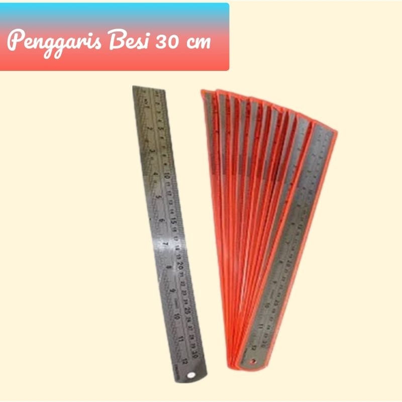 

Penggaris / Mistar berbahan Besi ukuran 30 cm