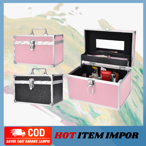 MB-B169  NEW ARRIVAL BOX MAKEUP / MAKEUP BOX / 27x18x18CM / TEMPAT PERHIASAN