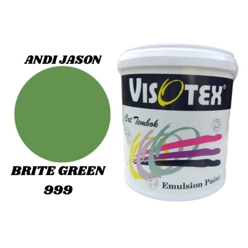 CAT TEMBOK VISOTEX KEMASAN 20KG NO 999 BRITE GREEN