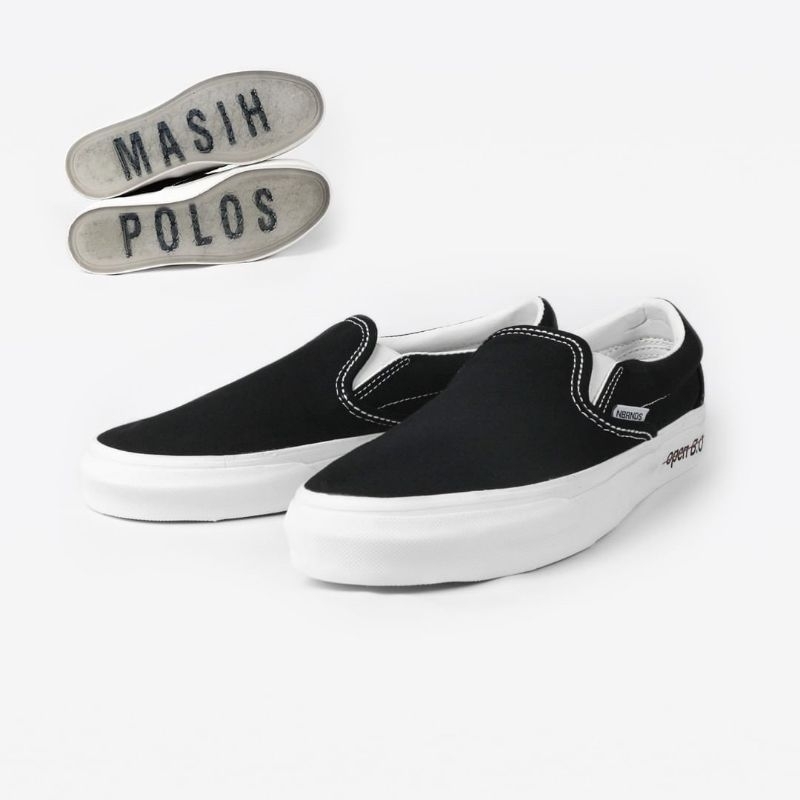 NOBRAND SLIP ON AMP BLACK WHITE ORIGINAL