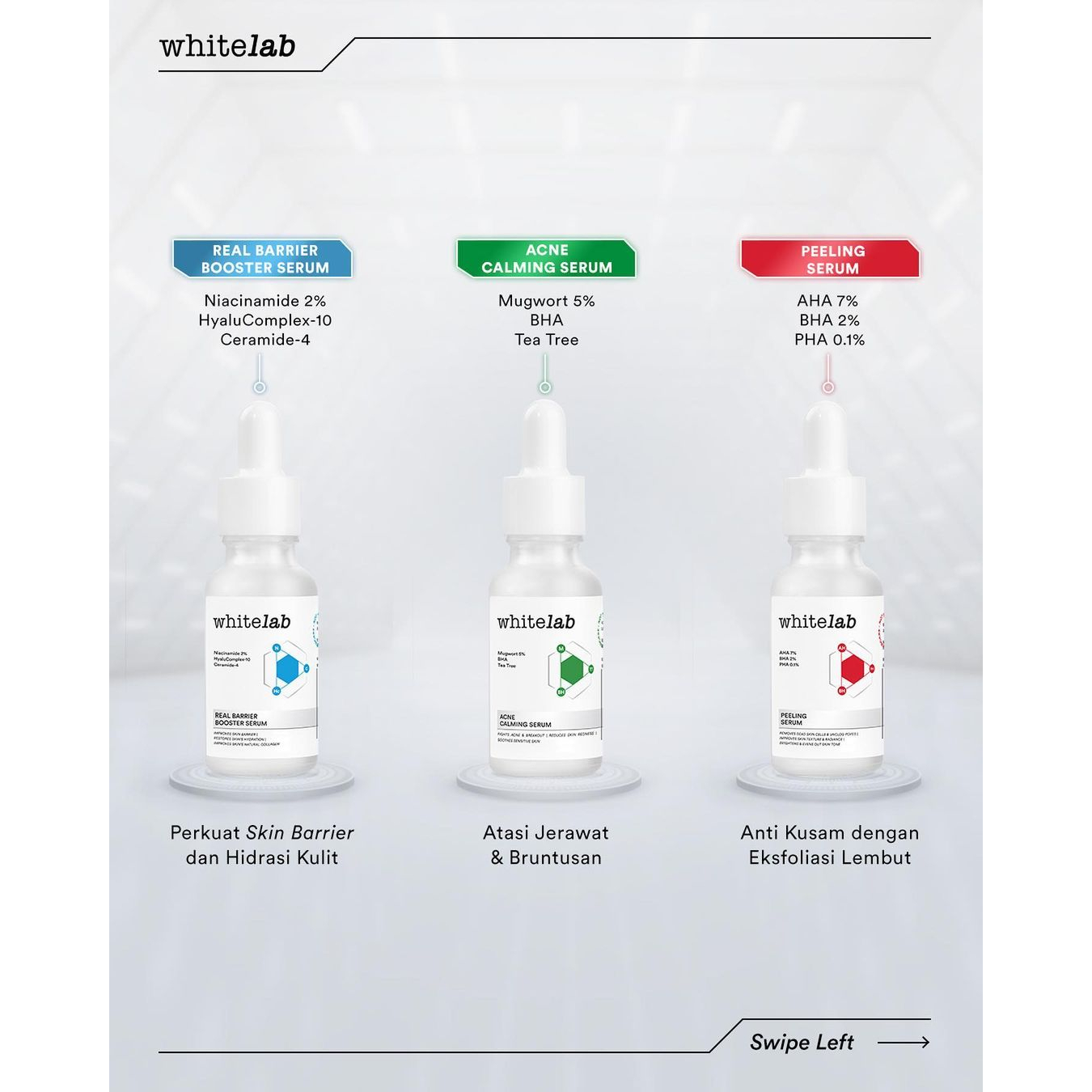 Whitelab Intense Brightening Niacinamide 10% Face Serum Body Acne Calming Peeling Granactive Retinoid Retinol Bakuchiol Intensive Booster C-Dose Real Barrier Natural Factor NMF Probiome Age Correxion Firming A-Dose White Lab