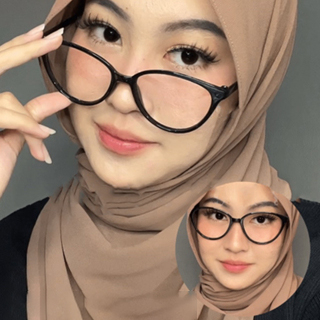 kacamata Leopard Cat Eye Wanita Kacamata Anti Radiasi Retro Wanita Fashion Cat Eye Eyeglasses Versatile Optical Glasses UV400 Murah Cwek Gaya Glasses