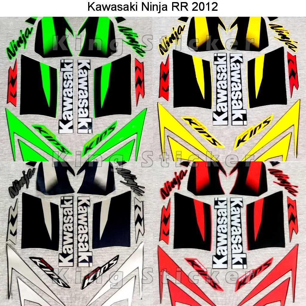 Stiker striping Kawasaki Ninja RR 2012