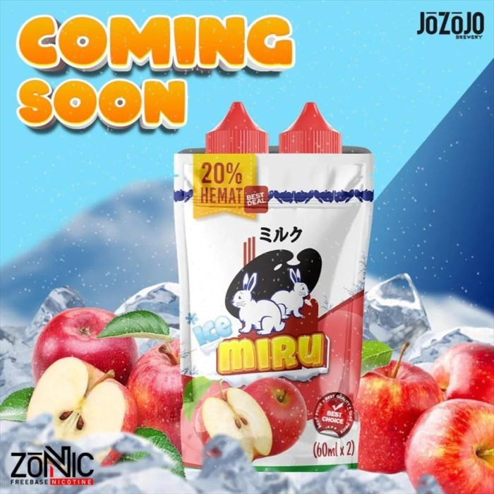 MIRU RED APPLE FREEBASE 60ML BY JOZOJOBREW X ELIQUID ORIGINAL