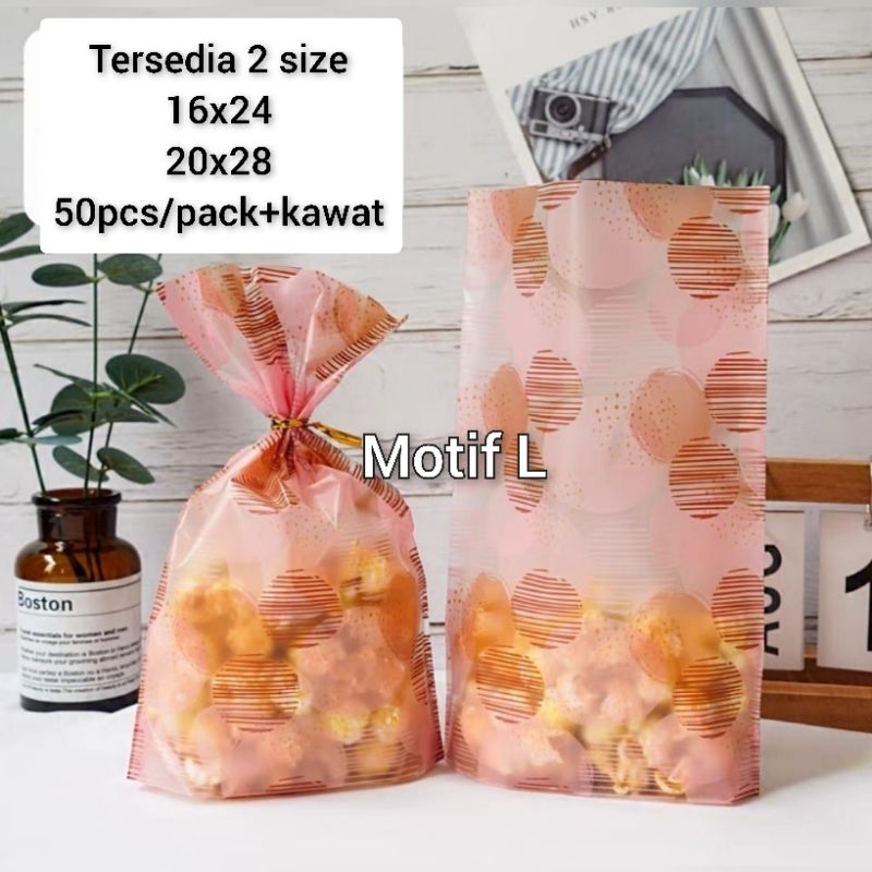 50pcs/pack PLASTIK ROTI COOKIES /GODDIE BAG HADIAH HAMPERS ULTAH PC-21