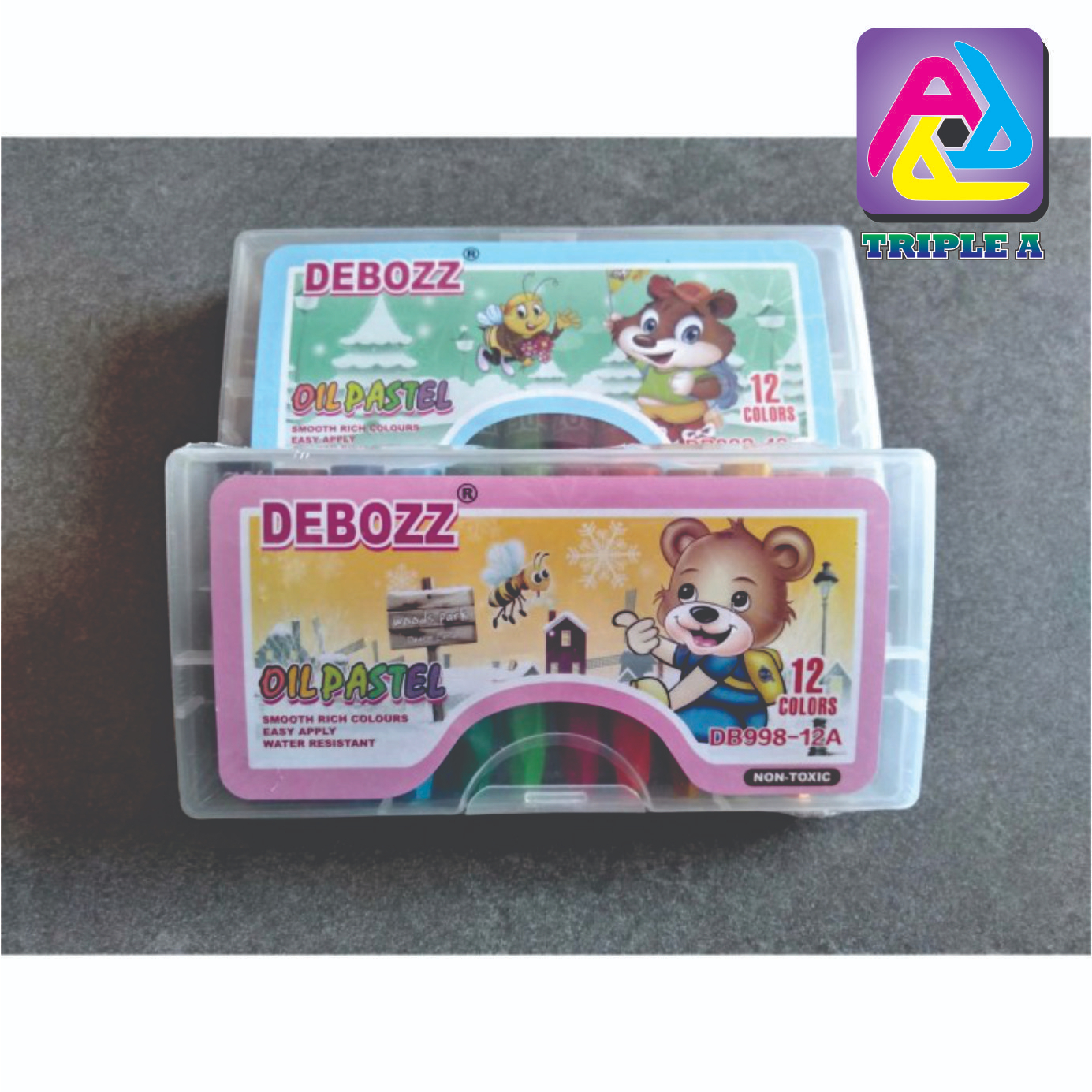 

Krayon Crayon Set Debozz 12 Warna Oil Pastel Pendek Murah