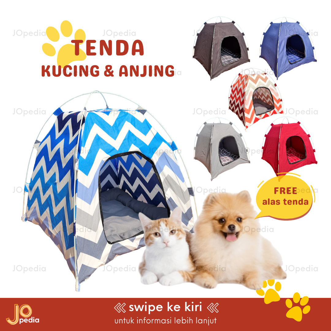 TENDA KUCING ANJING Tempat Tidur Alas Kasur Bantal Hewan Kelinci