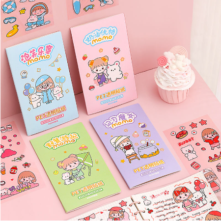 [ OBJ ] Stiker Amplop Momo Stiker 2D ( 1 Book Isi 8 Lembar )