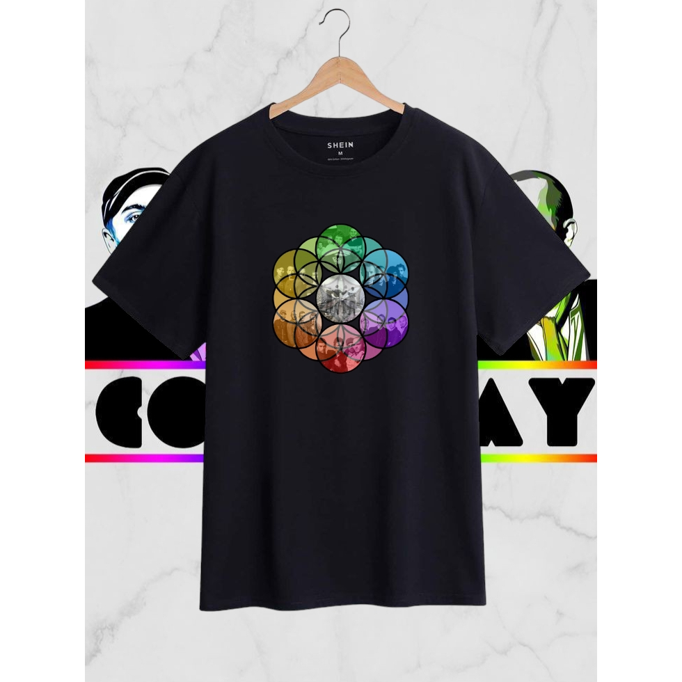 (GROSIR) Kaos ColdPlay Polos Lengan Pendek Unisex / ColdPlay World Tour  / Baju ColdPlay / Kaos Band