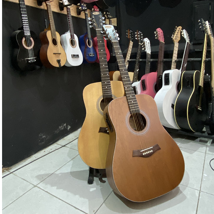 Gitar Akustik Elektrik KOWE Original Bonus Terlengkap Free Packing Kayu