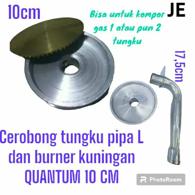 cerobong + Burner  dan pipa kompor quantum