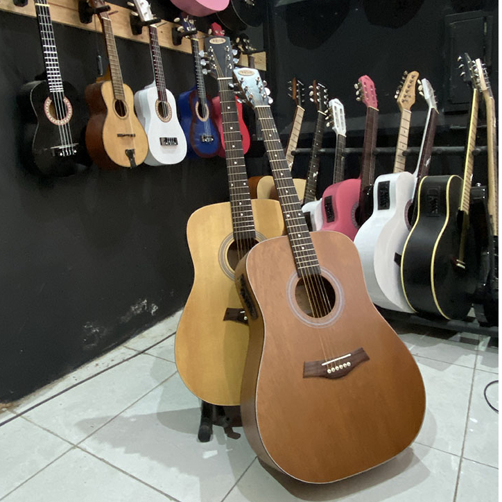 Gitar Akustik Elektrik KOWE Original Best Seller Free Packing Kayu