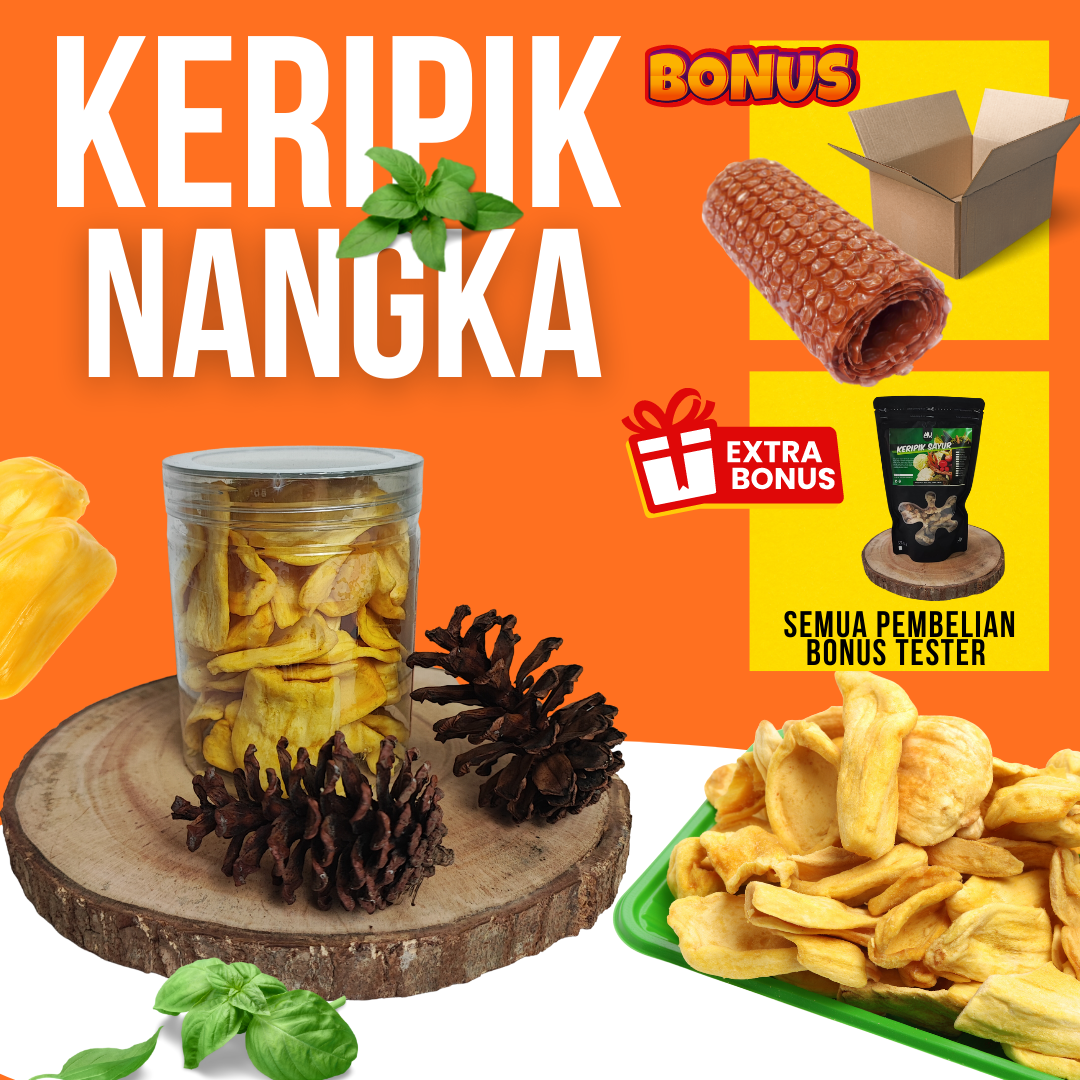 

KERIPIK NANGKA OVEN VACUUM FRYING 100 GR 150GR 250gr MANIS LEGIT TERMURAH BISA RESELLER