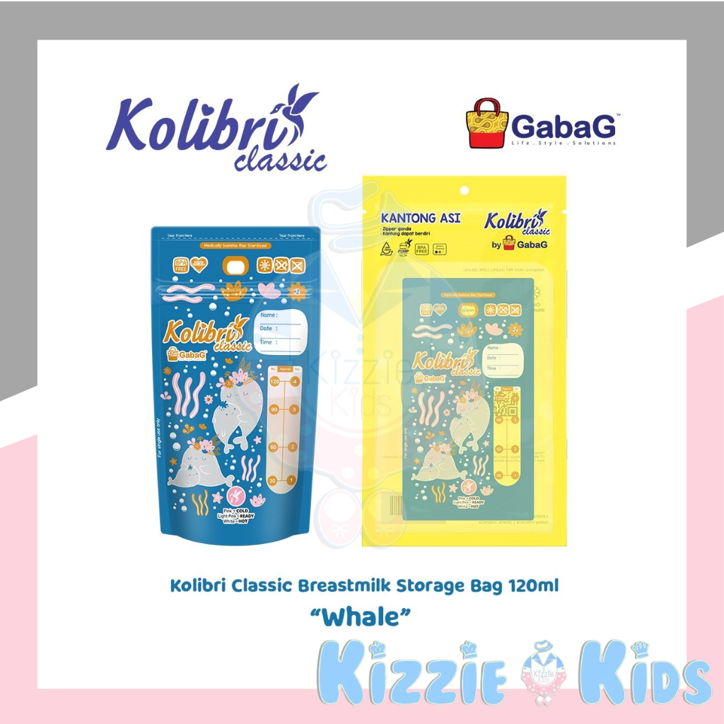 Kantong Asi /Breastmilk Storage Bags / 100ml /120ml / Kolibri Classic / Kantong ASI Gabag / Berdee / Crown