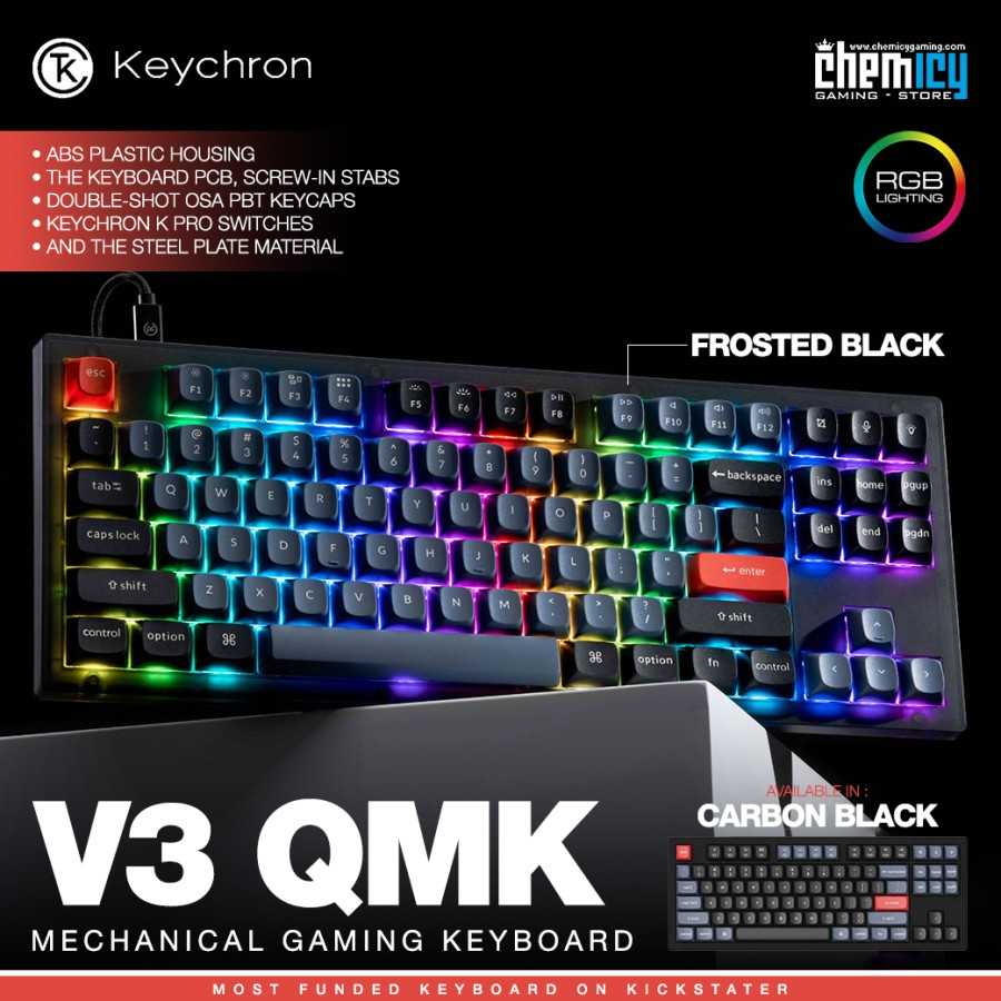 Keychron V3 Hotswap RGB Knob Version Mechanical Gaming Keyboard