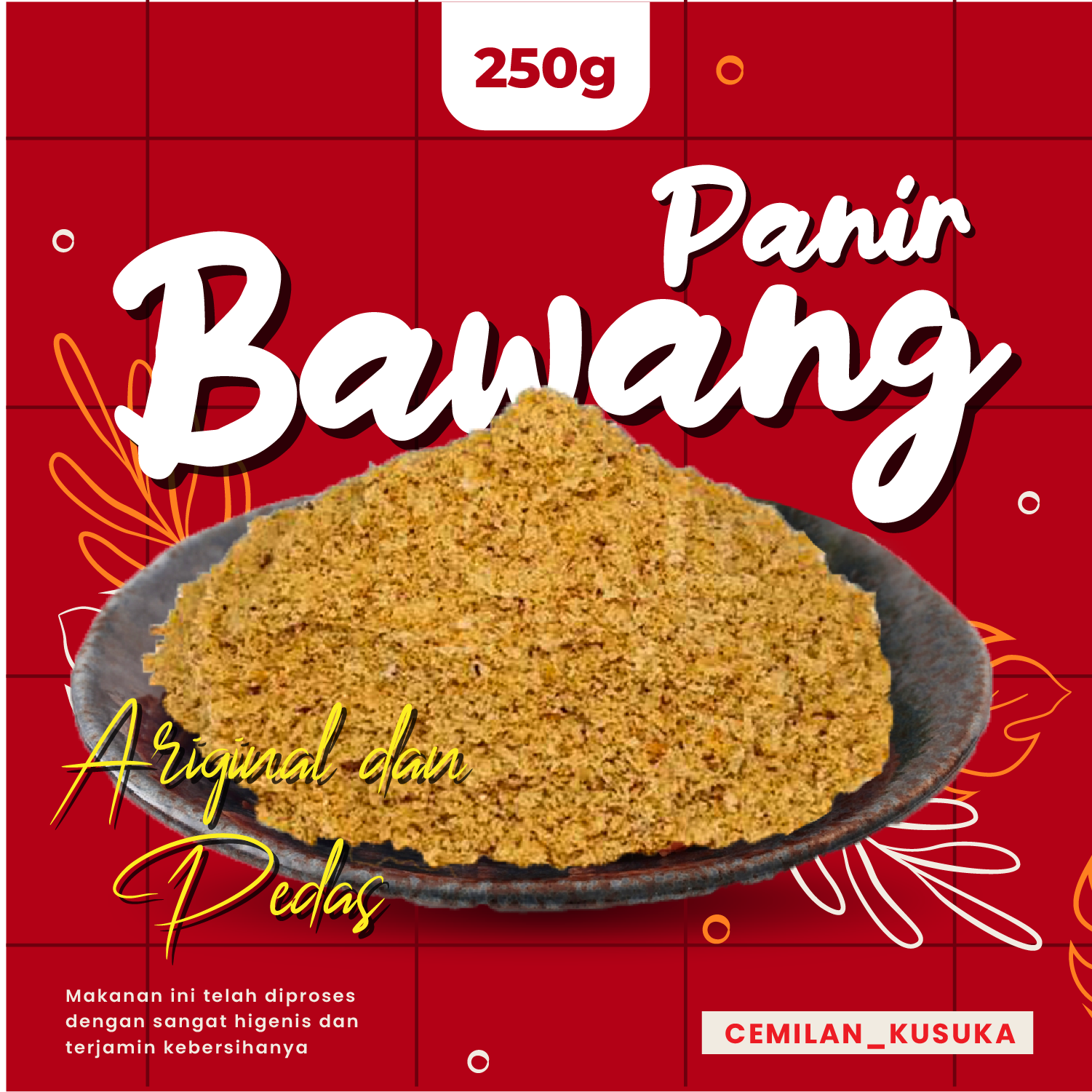 

BUMBU CILUNG/TEPUNG BAWANG/PANIR BAWANG 250gr