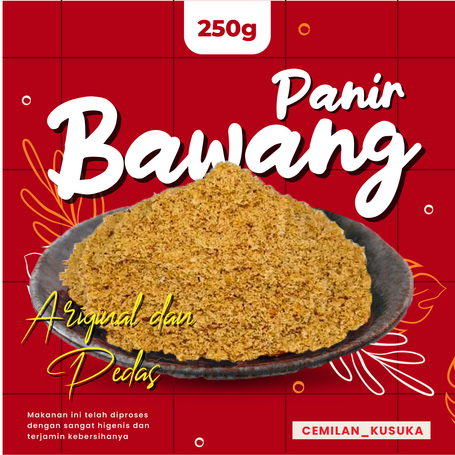 BUMBU CILUNG/TEPUNG BAWANG/PANIR BAWANG 250gr