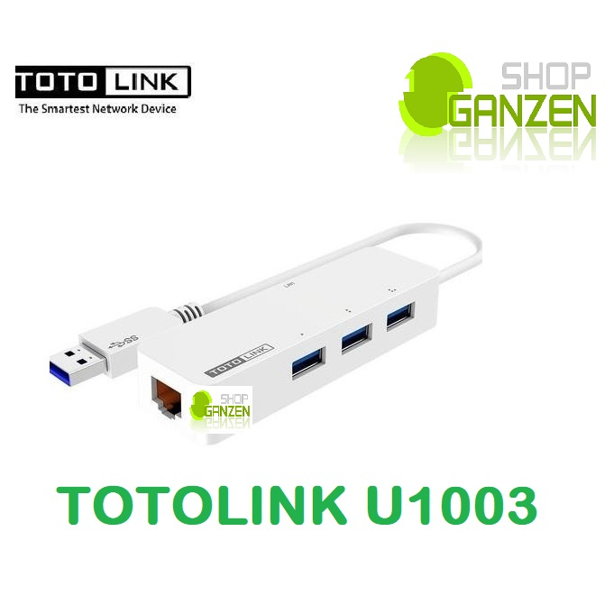Totolink U1003 USB 3.0 with 3-Port Hub and LAN Ethernet Adapter