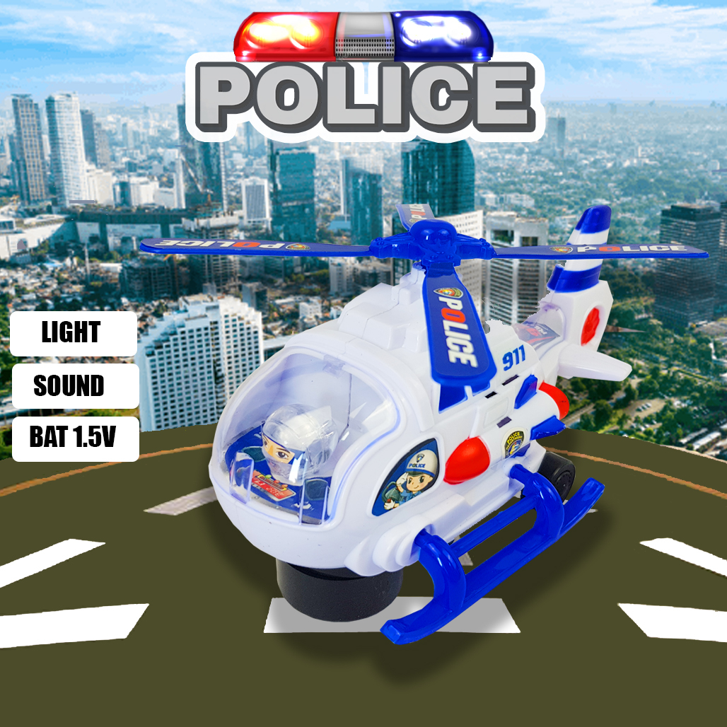 Mainan Anak Helikopter Polisi / Super Helicopter Police Toys 777-27