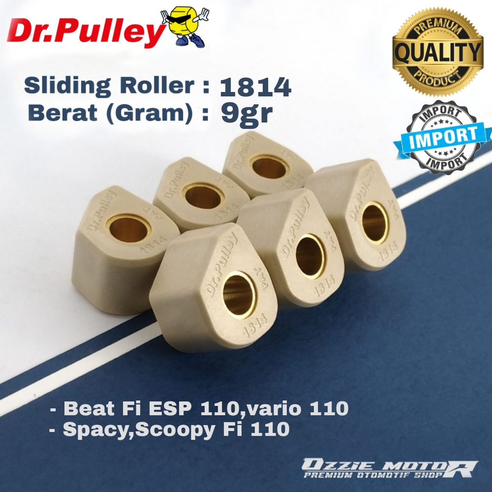 DR PULLEY 1814 SLIDING ROLLER BEAT FI VARIO FI SPACY FI 110 KYMCO 7gr s/d 14gr