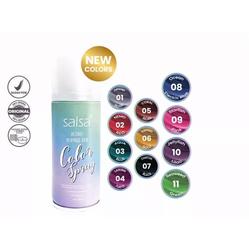 ❣️Rakkistore99❣️Salsa Instant Mermaid Hair Color Spray 80ml